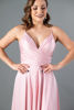 Imagen de Vestido Tirante Satin Con Abertura Falda