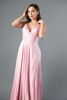 Imagen de Vestido Tirante Satin Con Abertura Falda