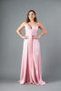Imagen de Vestido Tirante Satin Con Abertura Falda