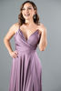 Imagen de Vestido Tirante Satin Con Abertura Falda