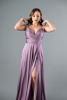 Imagen de Vestido Tirante Satin Con Abertura Falda