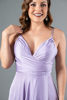 Imagen de Vestido Tirante Satin Con Abertura Falda