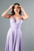 Imagen de Vestido Tirante Satin Con Abertura Falda
