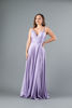 Imagen de Vestido Tirante Satin Con Abertura Falda