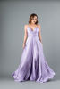 Imagen de Vestido Tirante Satin Con Abertura Falda
