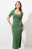 Imagen de Vestido Basico, Abertura Falda    ( Exclusivo Pagina)