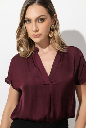 Imagen de Blusa Cuello Chino, Manga Corta