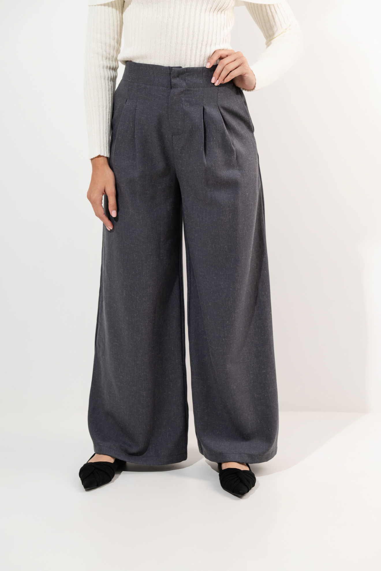 Imagen de Pantalon Talle Alto Pierna Ancha