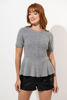 Imagen de Blusa Peplum Tejida, Manga Corta   ( Exclusiva Pagina)