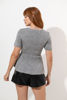 Imagen de Blusa Peplum Tejida, Manga Corta   ( Exclusiva Pagina)
