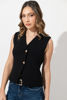 Imagen de Blusa Tejida Estilo Chaleco Botones Dorados   ( Exclusiva Pagina)