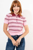 Imagen de T Shirt En Rayas Cuello Polo