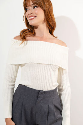Imagen de Blusa Tejida Manga Larga Off Shoulder