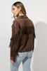 Imagen de Jacket Camisa En Suede Con Flecos