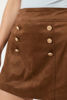 Imagen de Skort En Suede Botones Dorados     ( Exclusiva Pagina)