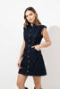 Imagen de Vestido Con Hombreras En Denim Con Bolsillos   ( Exclusivo Pagina)