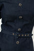 Imagen de Vestido En Denim Botones Frente, Manga Corta