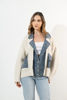 Imagen de Jacket Tejida Contraste Denim