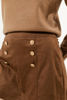 Imagen de Skort En Suede Botones Dorados     ( Exclusiva Pagina)