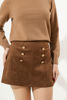 Imagen de Skort En Suede Botones Dorados     ( Exclusiva Pagina)
