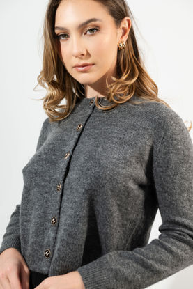 Imagen de Sweater Basico Botones, Cuello Redondo