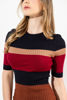 Imagen de Vestido Cuello Alto Color Block