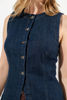 Imagen de Blusa En Denim Sin Mangas Botones
