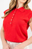Imagen de Blusa Tejida Botones Cuello Polo