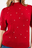 Imagen de Blusa Print Corazones, Cuello Alto