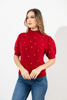 Imagen de Blusa Print Corazones, Cuello Alto