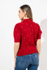 Imagen de Blusa Print Corazones, Cuello Alto