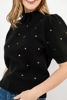 Imagen de Blusa Print Corazones, Cuello Alto