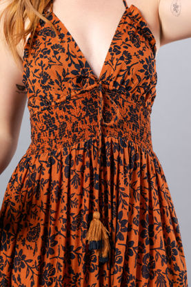 Imagen de Vestido En Rayon, Espalda Descubierta