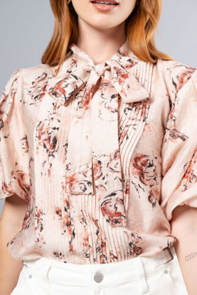 Imagen de Blusa Estampada lazo Cuello