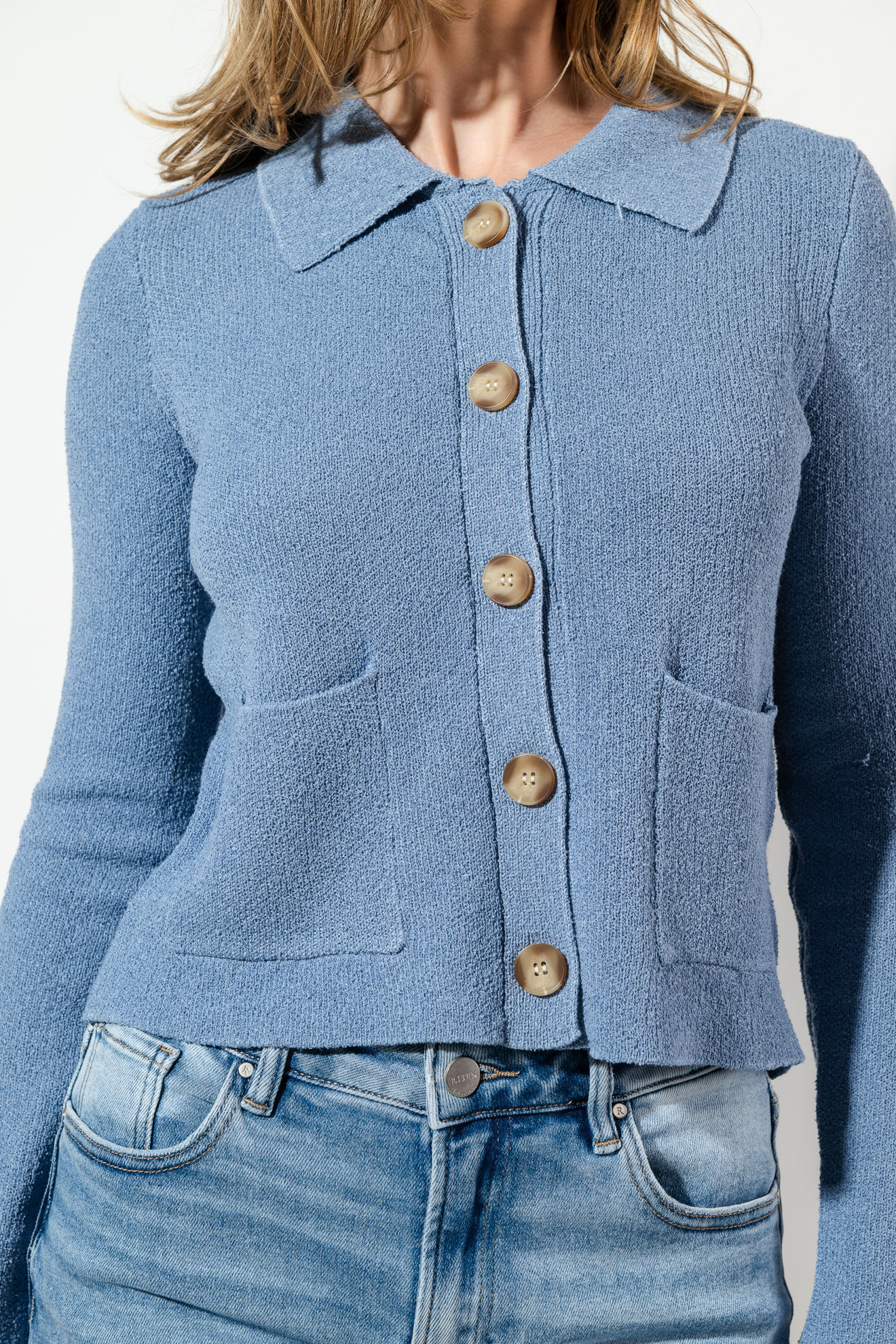 Imagen de Blusa Sweater Bolsillos Parche   (Exclusivo Pagina)