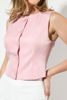 Imagen de Crop Top En Rayas Botones Forrados   ( Exclusiva Pagina)