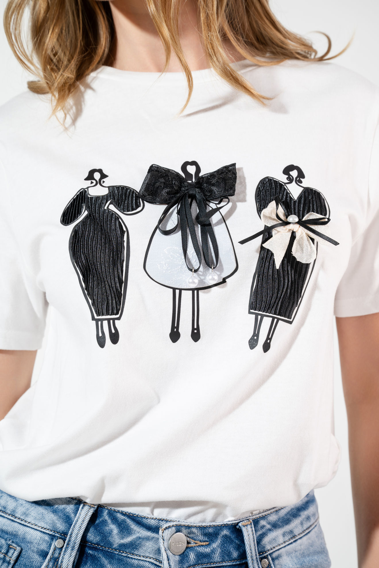 Imagen de T Shirt Detalle Lazos (Exclusivo Pagina)