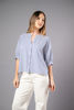 Imagen de Blusa En Rayas Cuello Chino