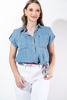 Imagen de Camisera Denim Com Bolsillos Manga Corta    ( Exclusiva Pagina)
