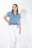 Imagen de Camisera Denim Com Bolsillos Manga Corta    ( Exclusiva Pagina)