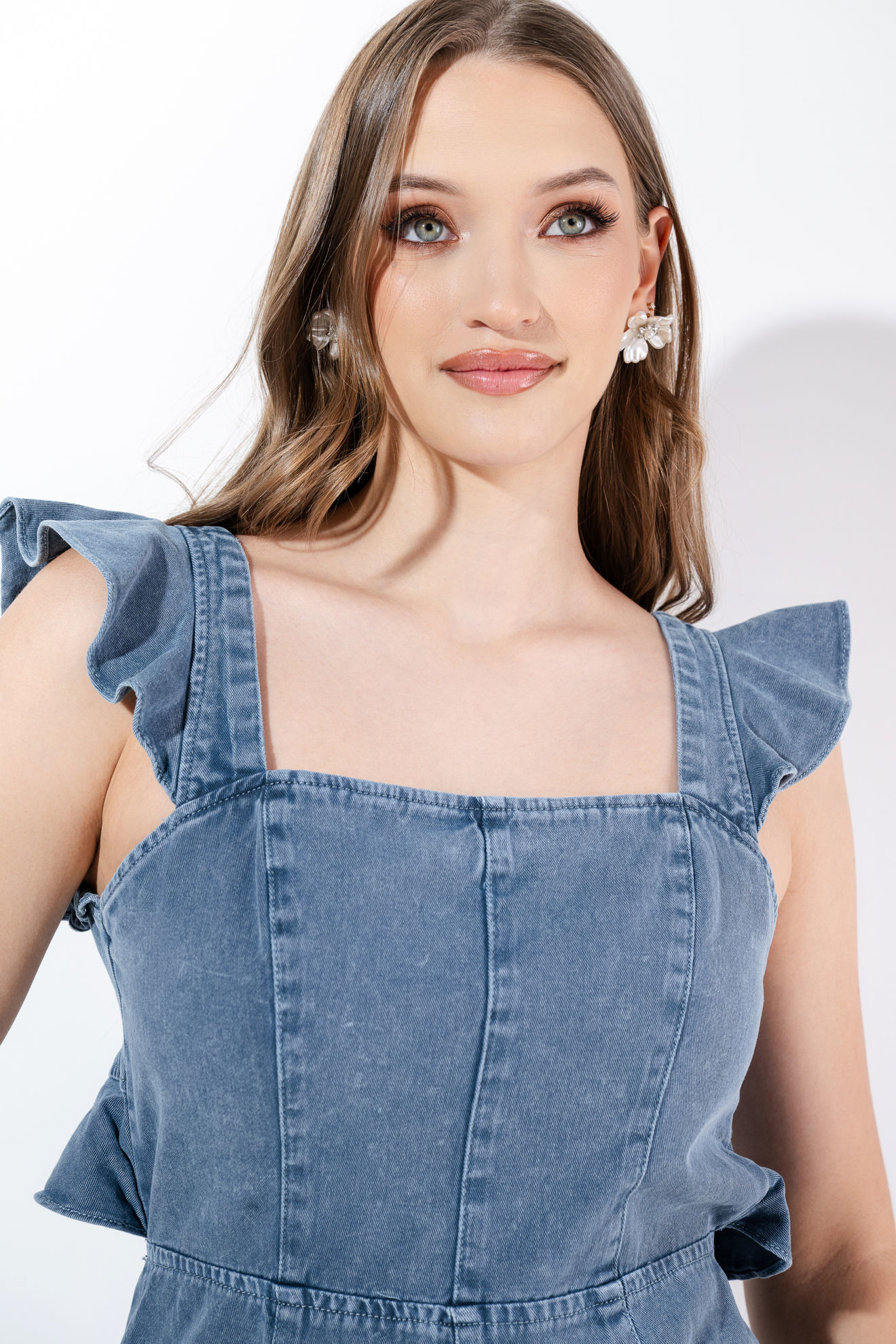 Imagen de Romper Denim, Espalda Descubierta (Exclusiva Pagina)