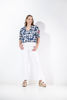 Imagen de Blusa En Rayon Estampado, Mangas Bordadas  (Exclusivo Pagina)