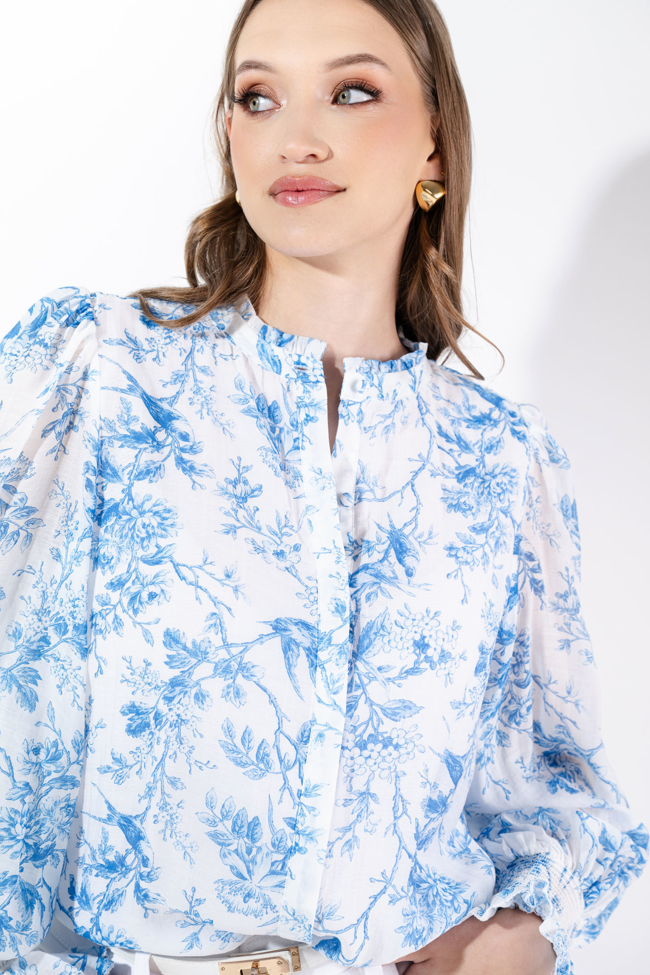 Imagen de Camisera En Rayon Manga Larga Print Floral