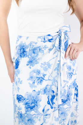 Imagen de Falda Cruzada En Rayon Print Floral   (Exclusivo Pagina)