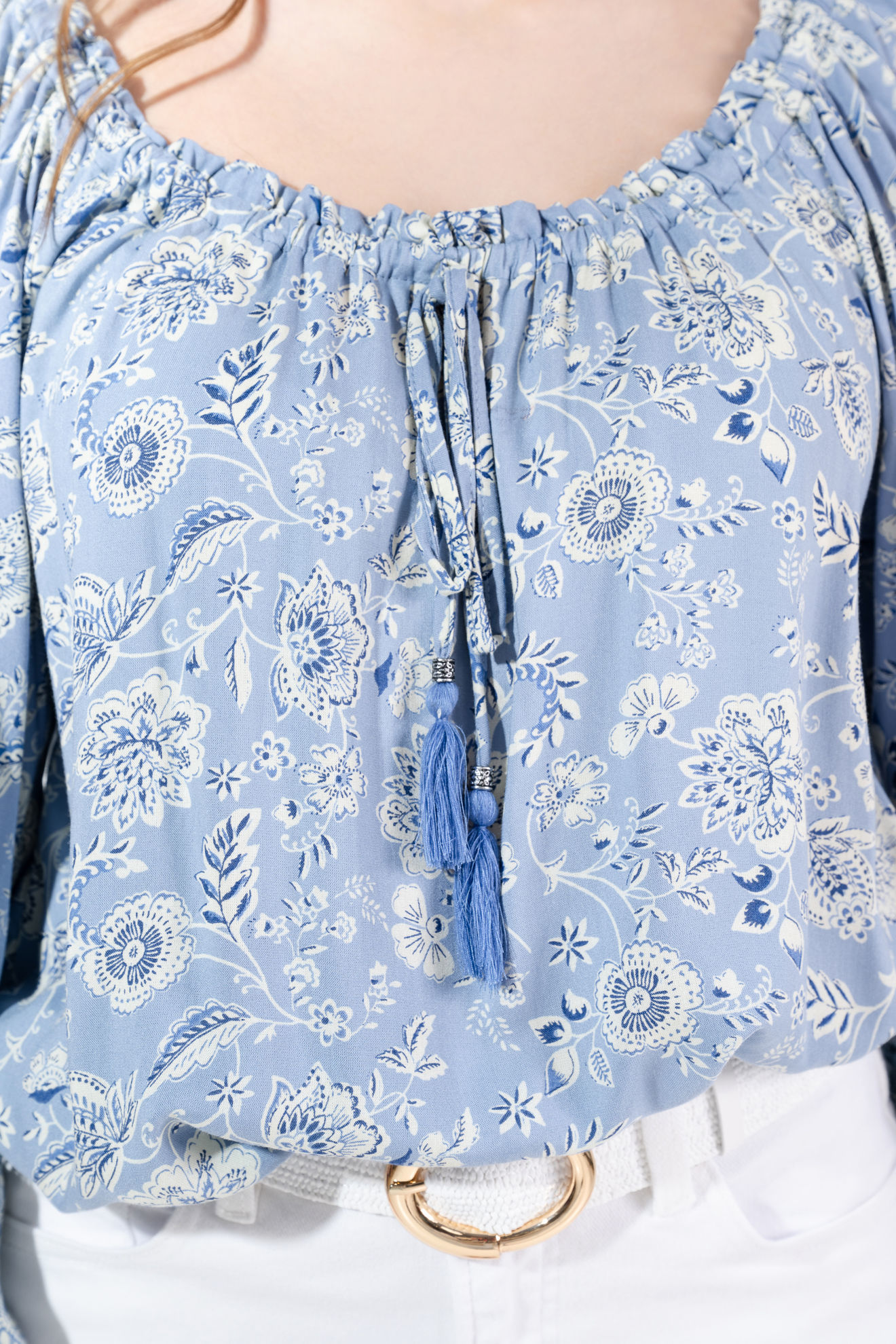 Imagen de Blusa En Rayon Manga Larga Print Floral   (Esclusivo Pagina)