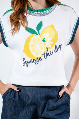 Imagen de Blusa Tejida Graphic Citrico