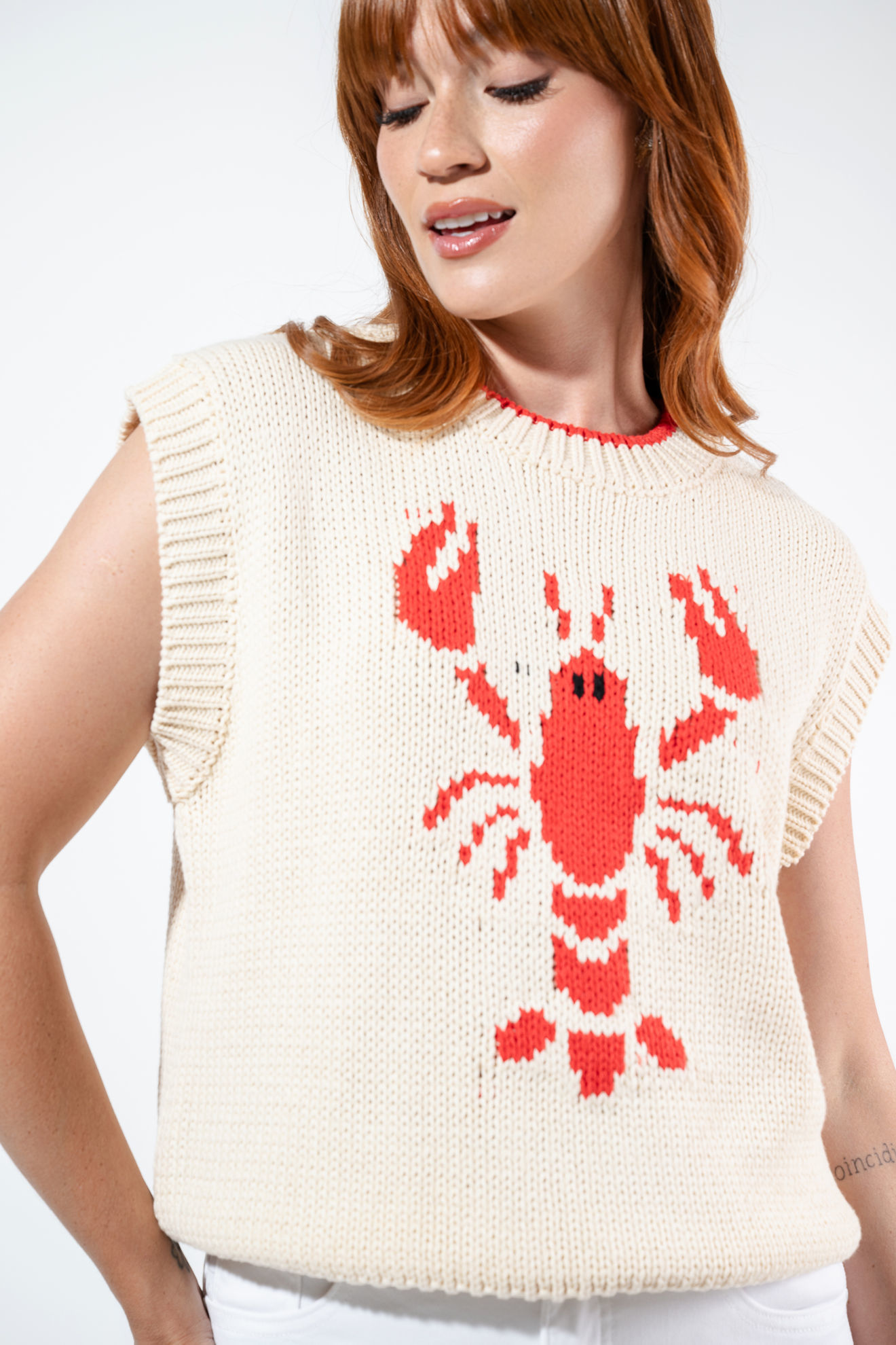 Imagen de Blusa Tejida Print Langosta.  (Exclusivo Pagina)