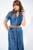 Imagen de Vestido Camisero Con Cinturon En Denim
