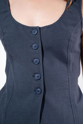 Imagen de Chaleco En Rayon , Ajuste Costados