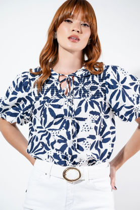 Imagen de Blusa En Rayon Print Floral Manga Corta.  (Exclusivo Pagina)